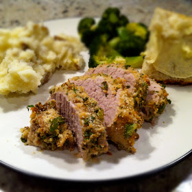 Playing With My Food!: Herb and Parmesan-Crusted Pork Tenderloin