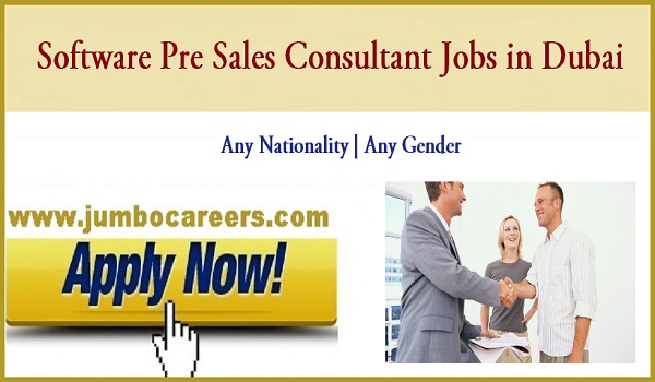 Software Pre Sales Consultant Jobs In Dubai