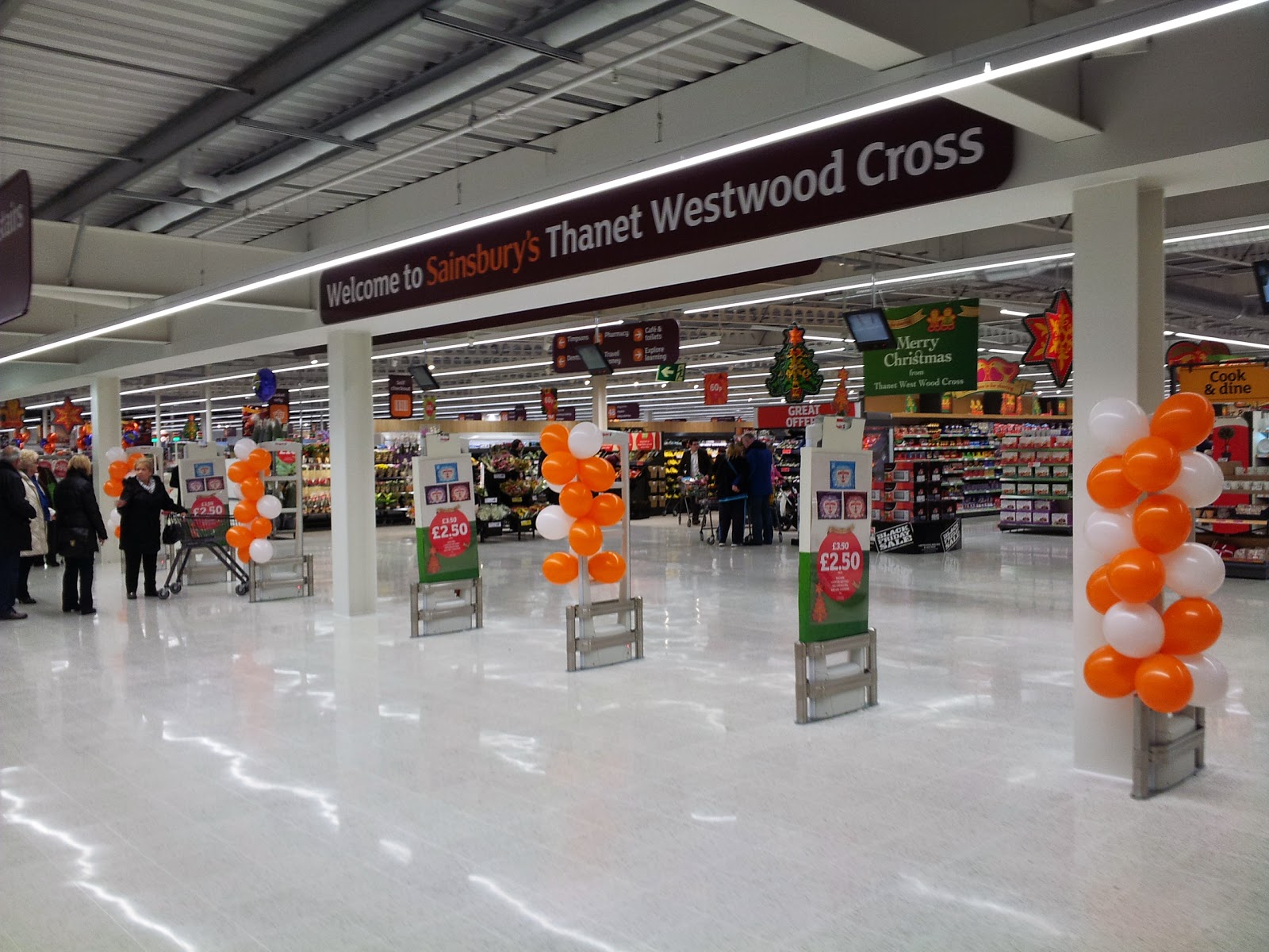 Michaels Ramsgate Kent New Sainsbury at Westwood Cross and a