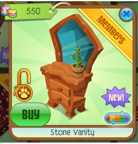 Animal Jam Spirit Blog Stone Vanity + Otter Adoption