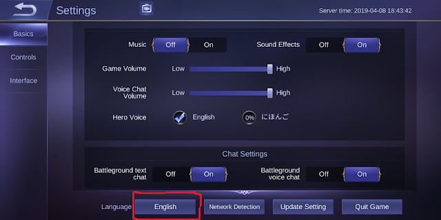 Cara Mengganti Suara Hero ML Bahasa Jepang