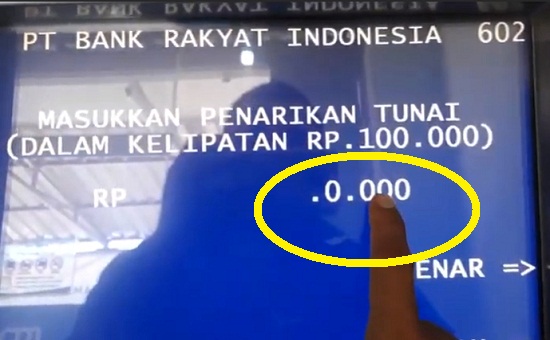 Step Kedua Tarik Uang Tunai Melalui ATM BRI 4 Step Kedua Tarik Uang Tunai Melalui ATM BRI 4