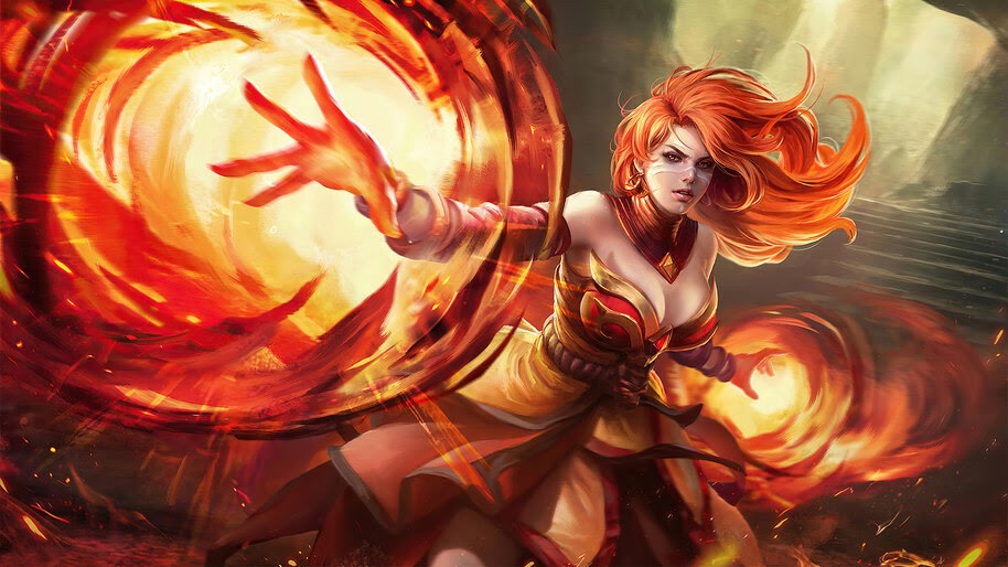 Lina, Dota 2, 4K, #5.2071
