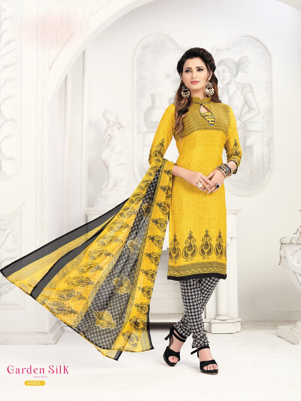 garden silk dress material