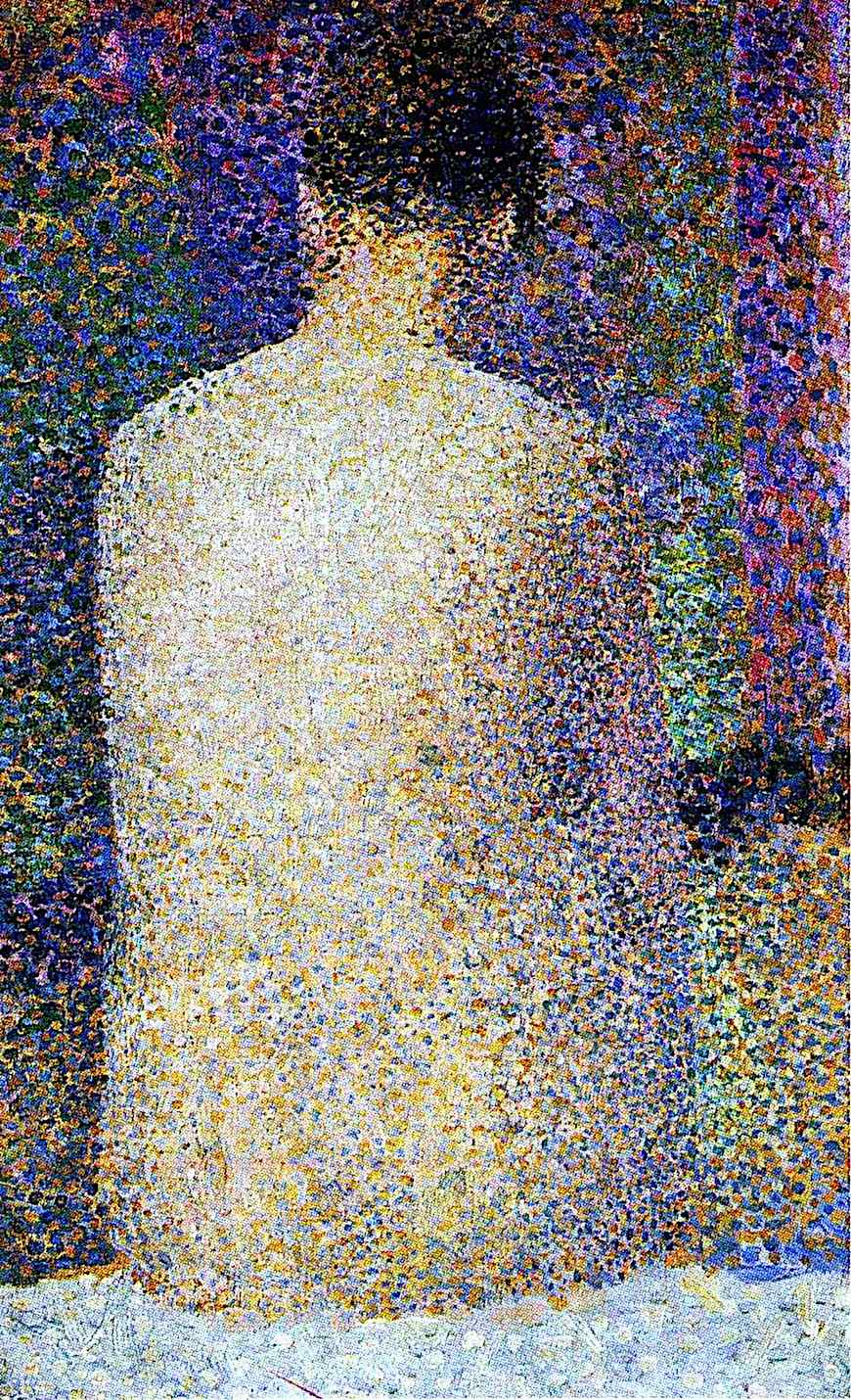 Georges Seurat Georges Seurat painting seated nude