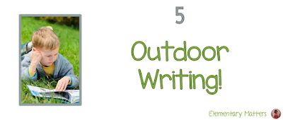 Five Ways to Get Them Learning OUTSIDE!  There's something special about being outside, and it's a great place to practice important skills.