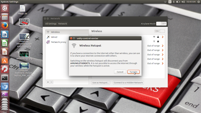 how to create wifi hotspot on ubuntu