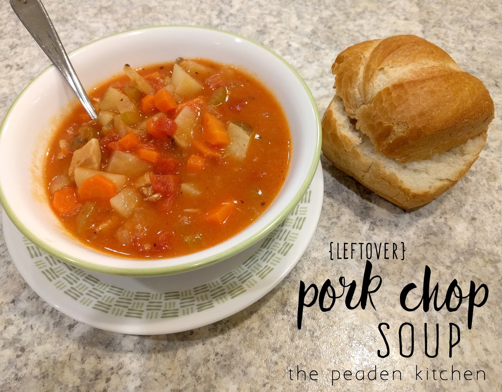 The Peaden Kitchen Leftover Pork Chop Soup