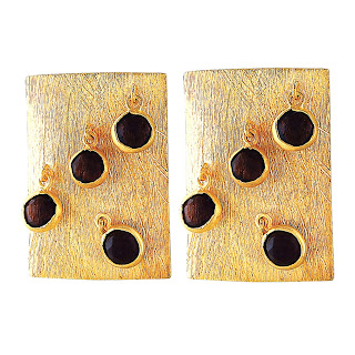 Smoky Quartz Textured Earrings by Velvetcase.com. Smoky Quartz Textured Earrings by Velvetcase.com.