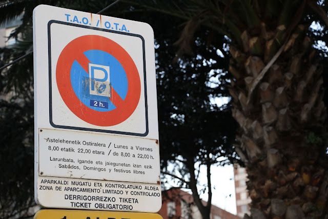 Placa anunciadora del final de la zona regulada por la OTA