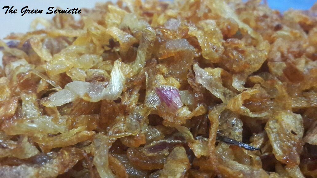 The Green Serviette Barista/Birista The deep fried onion topping!