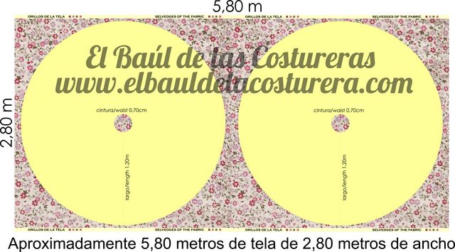 Comercio Descarga Espinas Falda plato o circular larga