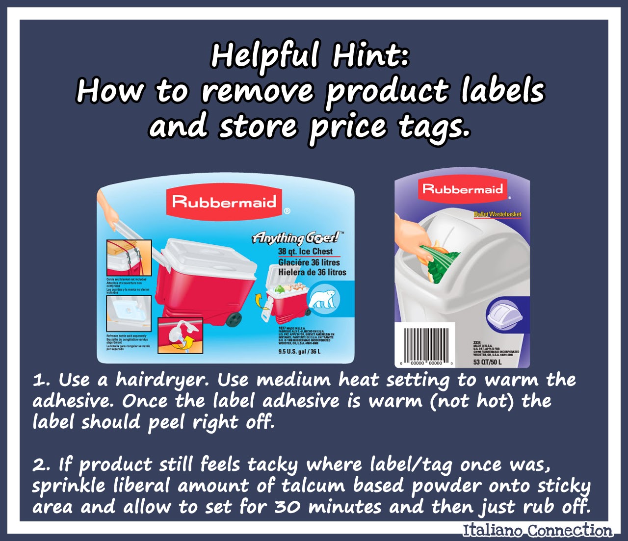 How to remove product labels or store price tags adhesive and glue. 