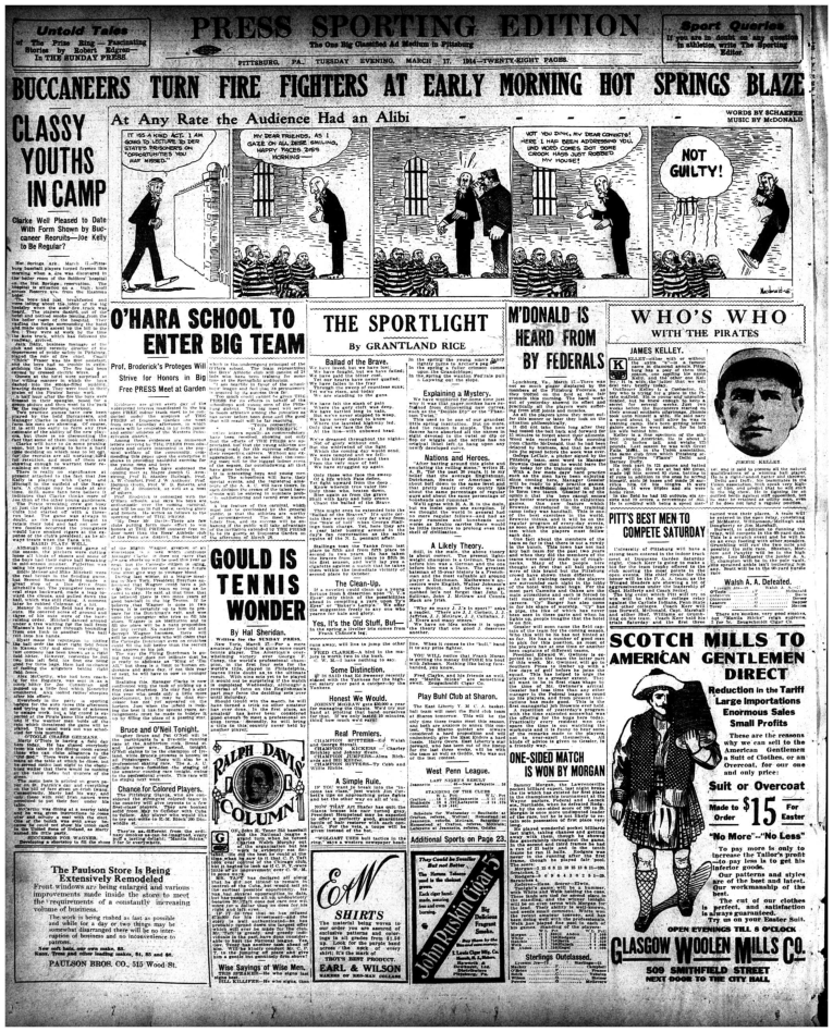 100 years ago in Pittsburgh, Pennsylvania What was happening with the