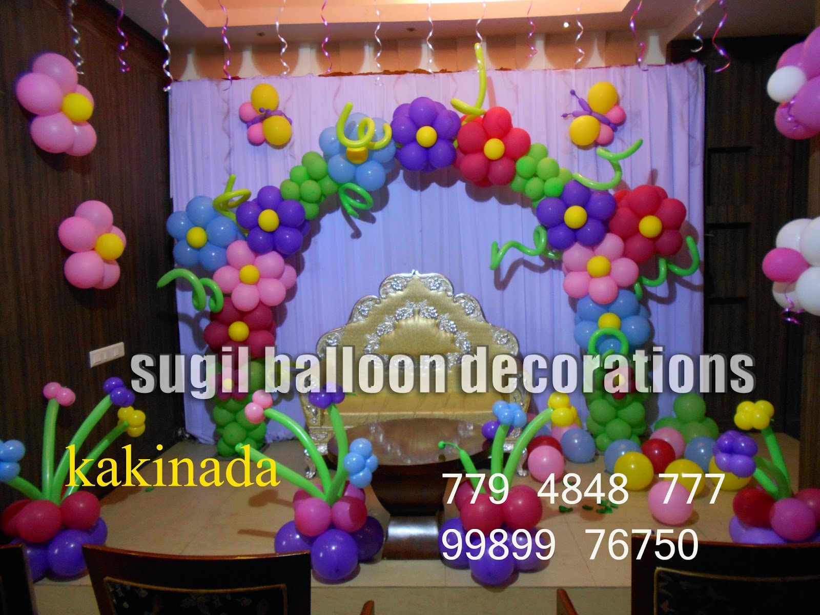 sugil balloon decorations in vijayawada