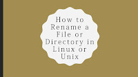How to Rename a File or Directory in Linux or Unix
