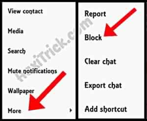 Whatsapp Blocking Option Whatsapp Blocking Option