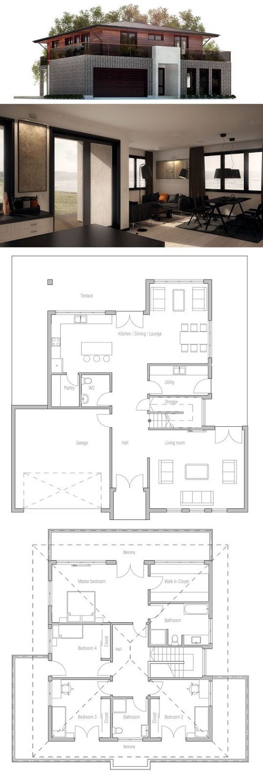 15 Adet Birbirinden Güzel Müstakil Ev Planları DIY Yeşil Parmak