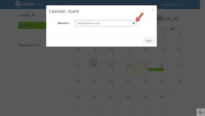 Share calendar folder to another user การแชร์โฟลเดอร์ปฏิทินไปยังผู้ใช้งานอื่นผ่านเว็บเมล