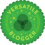 I am a recipient of the Versatile Blogger award!