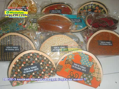 souvenir dompet setengah lingkaran nomor 3 jual