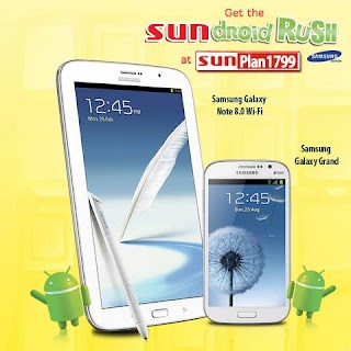 Sundroid Rush: Samsung Galaxy Note 8.0 on Sun Cellular Plan 1799 paired with Galaxy Grand Sundroid Rush: Samsung Galaxy Note 8.0 on Sun Cellular Plan 1799 paired with Galaxy Grand