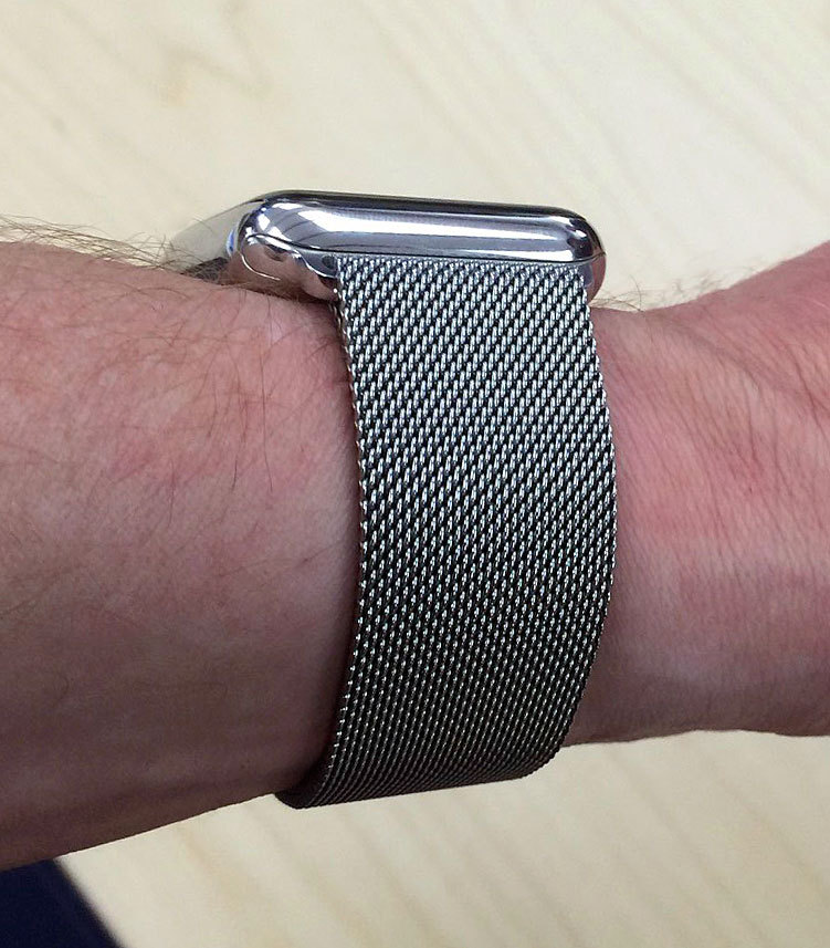 apple watch aluminium with milanese loop