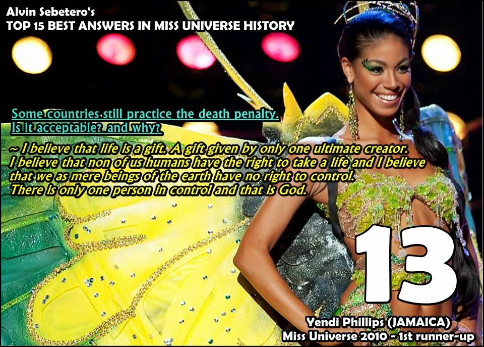 15 Jawapan Final Question Terbaik Daripada Finalis Miss 