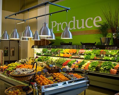 Supermarket produce department