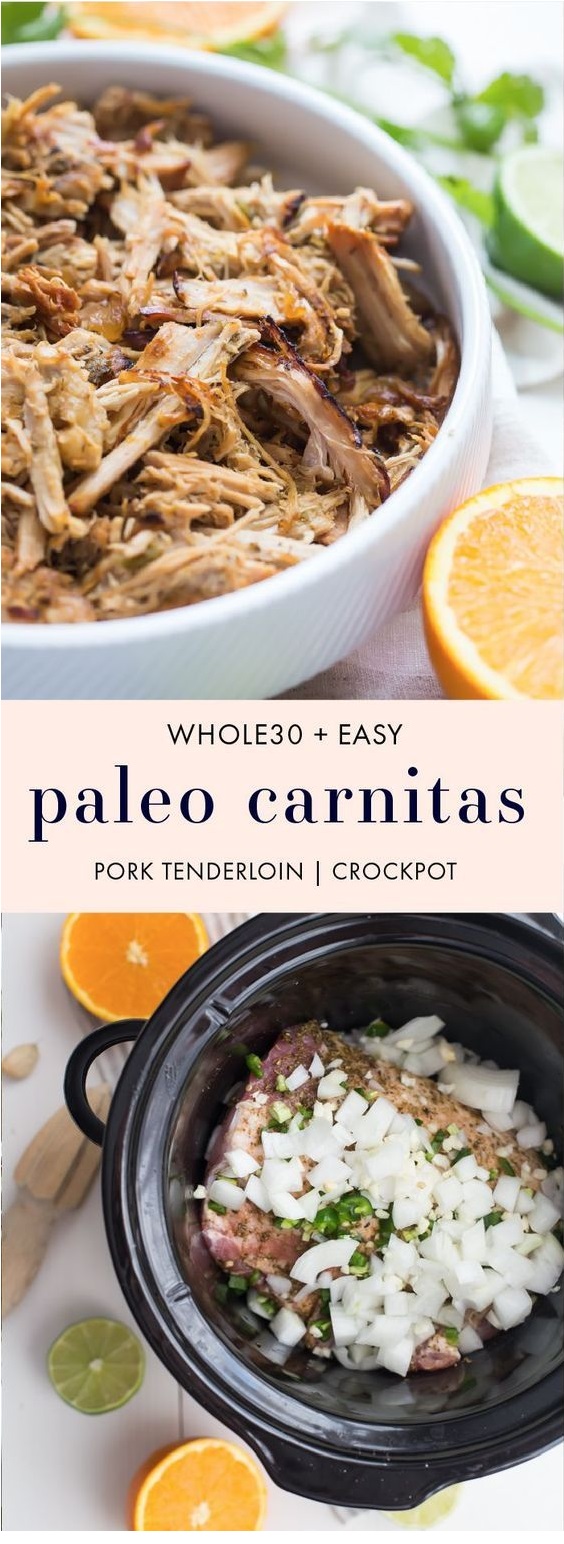 Crockpot Carnitas from Pork Tenderloin