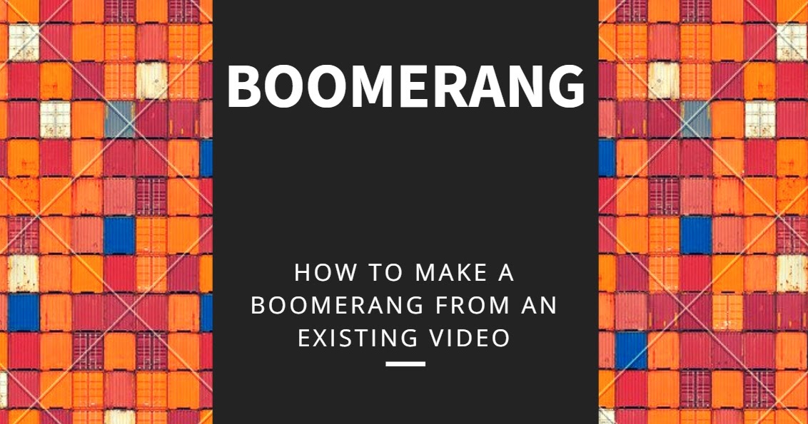 make boomerangs