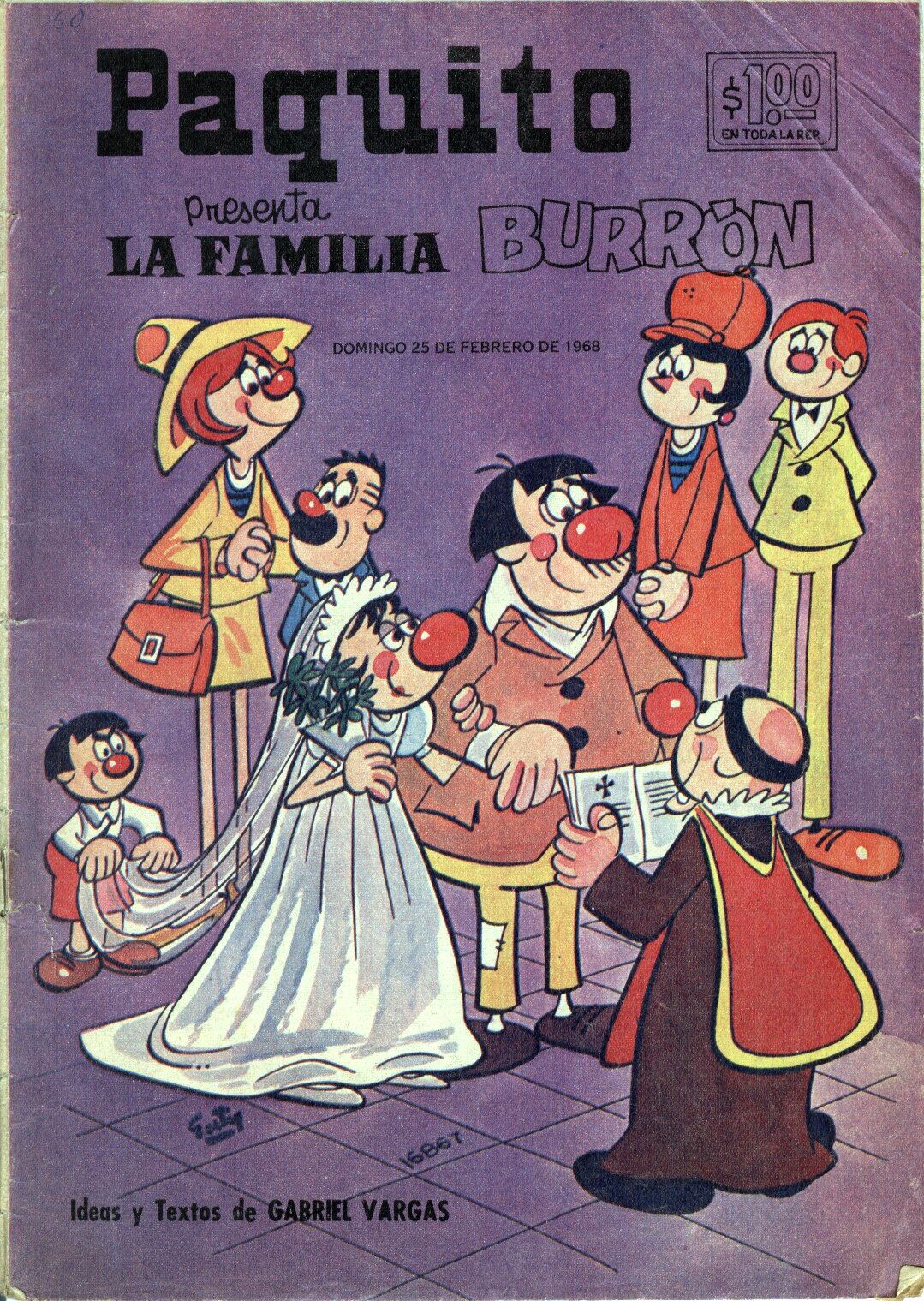 Mexico Comic Sonrisas Paquito La Familia Burrón.