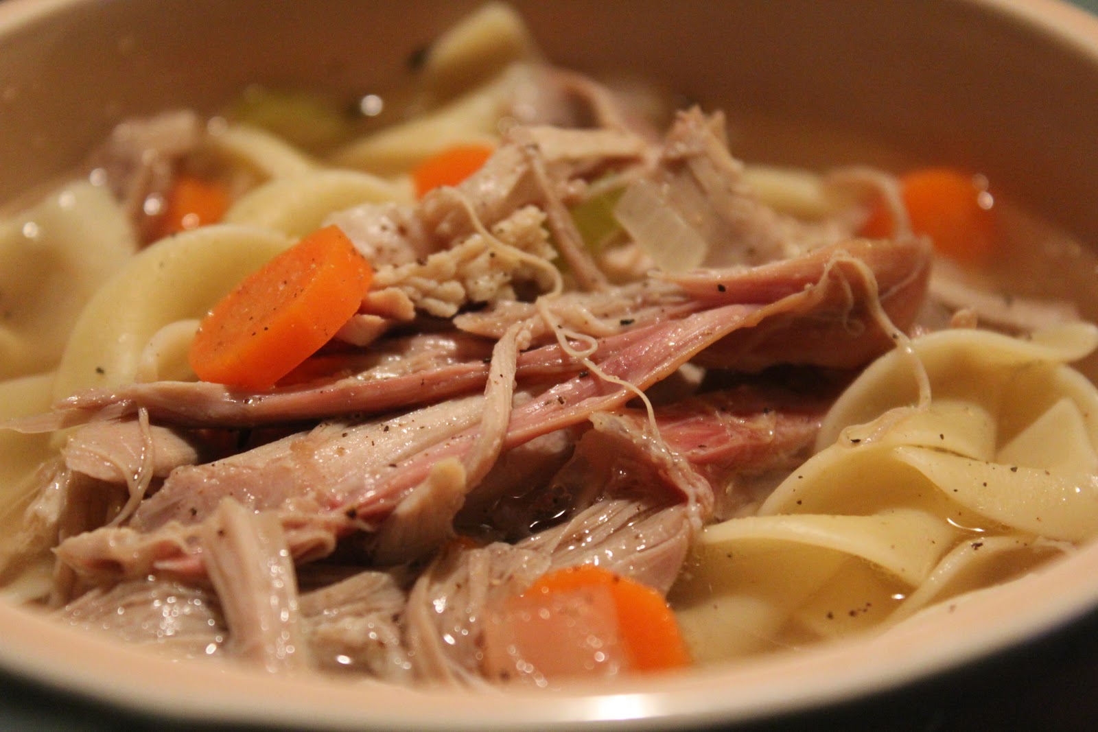 Delicious Dishings Homemade Turkey Soup (And Stock)
