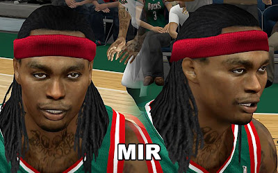 NBA 2K13 Marquis Daniels Cyberface Patch