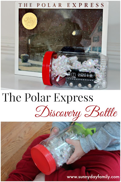 Discovery bottle based on The Polar Express! A perfect Christmas book activity for train lovers. Discovery bottle based on The Polar Express! A perfect Christmas book activity for train lovers.