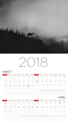 Kalender Indonesia 2018 Maret - April