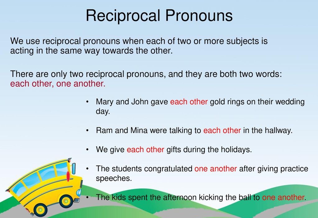 What Is A Reciprocal Pronoun English Grammar A To Z