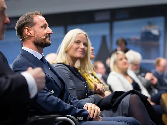 rown Prince Haakon and Crown Princess Mette-Marit of Norway attended the conference "Marine Proteins and Peptides Symposium 2016" in Alesund