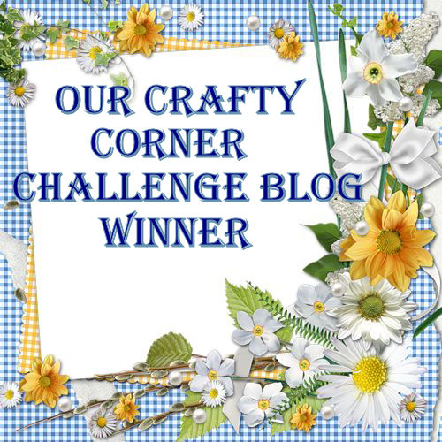 WINNER - Our Crafty Corner Challenge 8