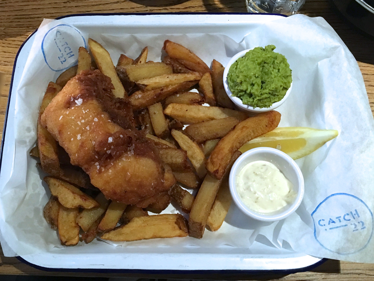 Fish and chips in Dublin - Catch 22