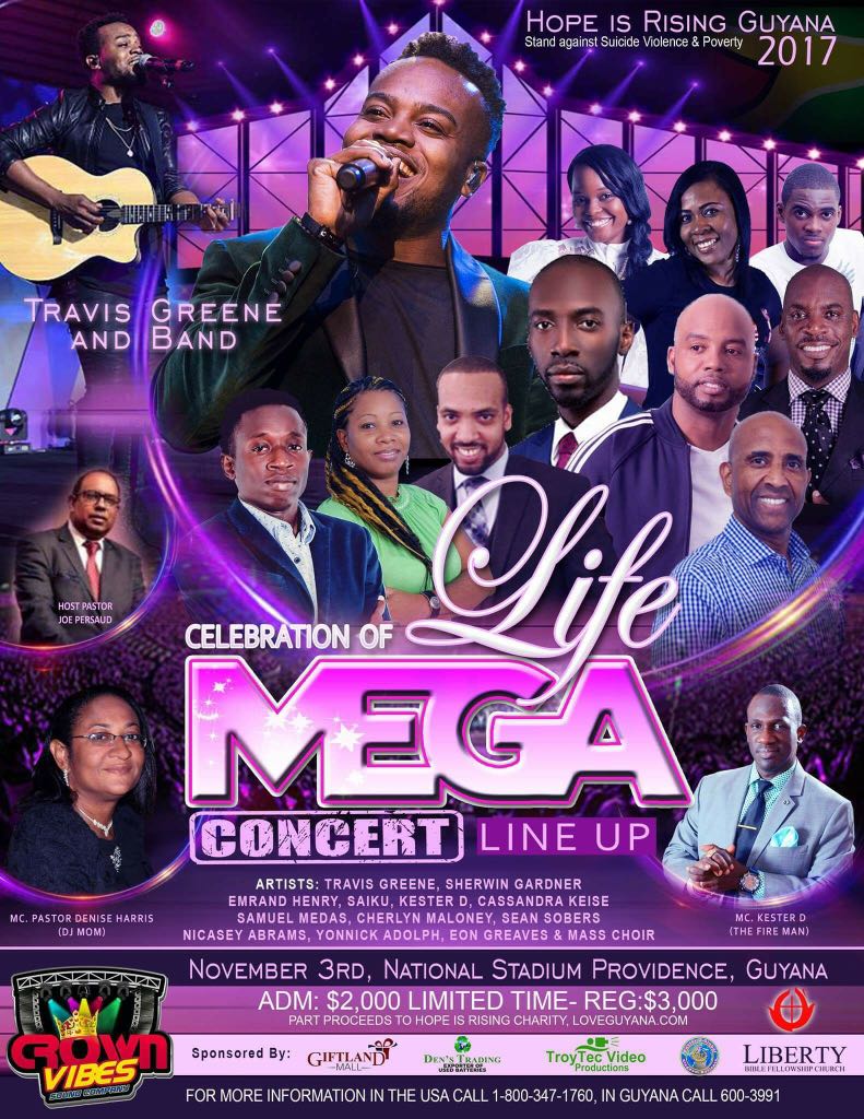 Love for Guyana Hope is Rising Guyana Celebration of Life Mega Concert