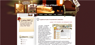 Romania Bay of Heart Blogger Template, travel telated blogger template