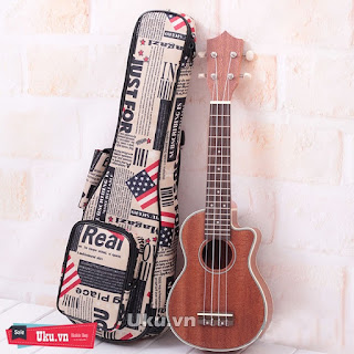 bao đàn ukulele cờ mỹ túi đàn ukulele cờ mỹ