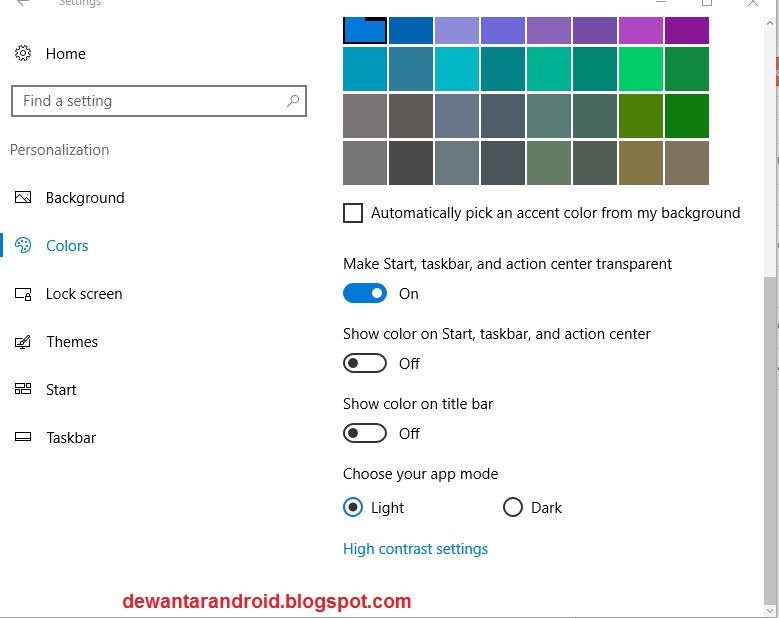 Cara Membuat Taskbar Windows 10 Menjadi Transparan