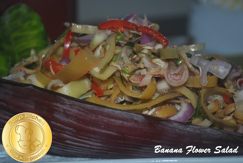 PATYSKITCHEN VIETNAMESE BANANA FLOWER SALAD / KERABU JANTUNG PISANG