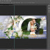 Invitación de boda tarjeta en plantilla psd
