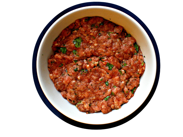 Börek con harina de espelta; Relleno de carne 