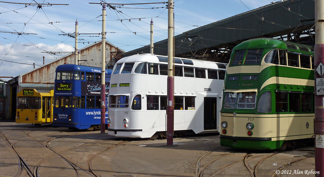 Blackpool Tram Blog Rigby Road Line Up