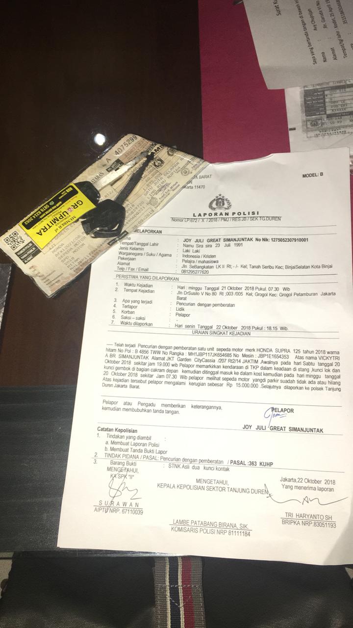 Pengalaman Mengurus Claim Asuransi Sepeda Motor Inspiravy