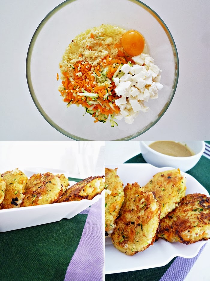 Mozzarella-Zucchini Couscous-Bällchen